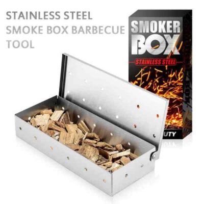 Κουτί Ανοξείδωτο για Κάπνισμα Κρέατος σε Ψησταριά bbq
