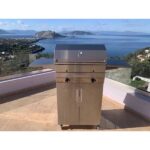 Ανοξείδωτη Ψησταριά Υγραερίου EXIVOS OMEGA BBQ με βάση και ράφια