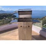 Ανοξείδωτη Ψησταριά Υγραερίου EXIVOS OMEGA BBQ με βάση και ράφια - Image 2